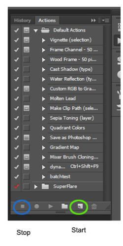 Creating (Recording) an Action in Photoshop CS