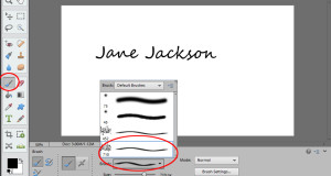 How to Create a Signature Brush in Photoshop Elements